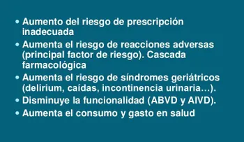 Riesgos sobre polifarmacia en el adulto que pueden desencadenar eventos adversos 