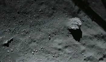Graban sonido del módulo que aterrizó sobre cometa 