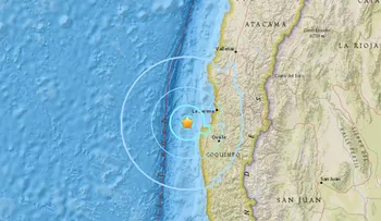 Se registra un sismo de magnitud 5.5 en la costa de Chile