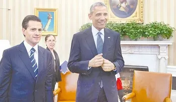 Obama y Peña Nieto tratan temas de interés