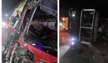 Accidente en Punta Cana deja un muerto y dos heridos tras choque entre camión y autobús