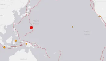 Gran sismo de magnitud 7, 7 en el océano Pacífico