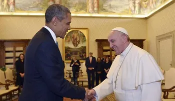 Obama se reunió hoy con el papa Francisco en el Vaticano 