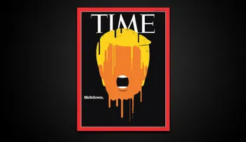 La revista TIME derrite a Donald Trump en su portada tras recientes polémicas