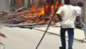Un menor herido al incendiarse una vivienda en Neiba