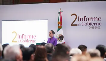 Sheinbaum reconoce en su segundo informe de gobierno dificultades en la relación con EE.UU.