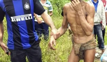 Padre e hijo vivían en la jungla al estilo 
