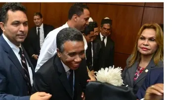 Félix Bautista estaba alegre desde antes de sentencia; parecía conocer decisión a su favor 