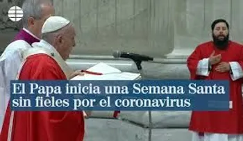 El papa inicia una Semana Santa sin fieles por el coronavirus