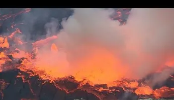 Impresionante grabación desde el corazón de un volcán activo (VIDEO)