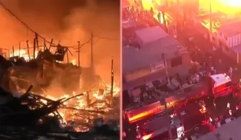 Enorme incendio destruye 200 viviendas en Lima, a horas de la inauguración de los Juegos Panamericanos