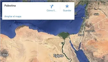 Google Maps borra a Palestina del mapa