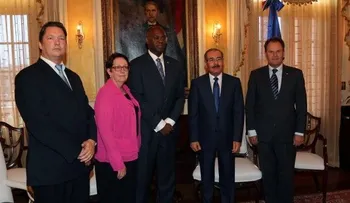 Presidente Medina recibe a gobernador de San Martín