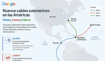 oogle construirá tres cables submarinos con RD como eje regional