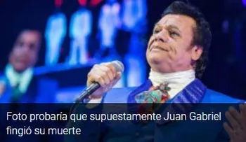  Aumentan rumores de que Juan Gabriel está "vivo", lo que probarían con esta foto
