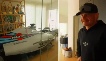 Valtteri Bottas revela que tiene un Williams de Fórmula 1 en el recibidor de su casa