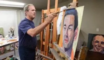 George W. Bush lanza libro con los retratos que él pintó de los veteranos que envió a luchar