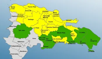 COE eleva a 15 provincias y el Distrito Nacional en alerta amarilla por lluvias