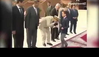 '¡Que no me beses!': Príncipe marroquí de 12 años muestra su carácter y rompe con el protocolo (VIDEO)