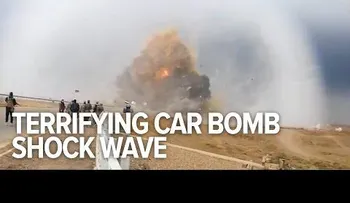 Terrible VIDEO de la explosión de un cochebomba con un terrorista suicida