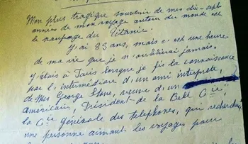 Aparece una carta de la experiencia de una superviviente del Titanic