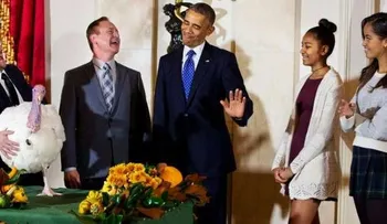 Obama le salva la vida a dos pavos, tradición en feriado