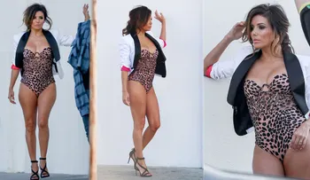 Eva Longoria deslumbró con su belleza en una sesión de fotos en traje de baño