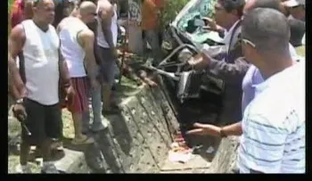 Imágenes accidente en La Vega que dejó 2 muertos (Video) 