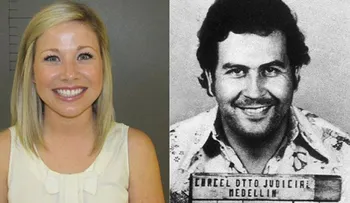 La maestra sexy que posó como Pablo Escobar reveló por qué sonrió ante la Policía