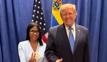 Trump y Delcy Rodríguez sostienen primer encuentro en Nueva York desde la captura de Maduro