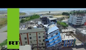 Imágenes sobrecogedoras destrucciones ciudad de Manta por terremoto (VIDEO)