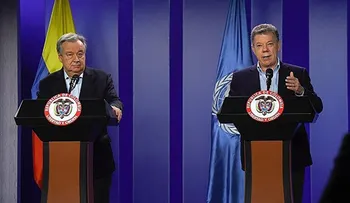Santos recibió al jefe ONU y le expresó su preocupación por la crisis humanitaria en Venezuela