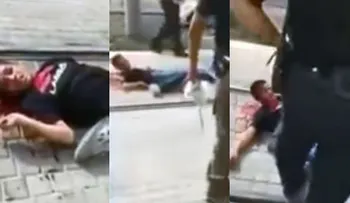 FUERTES IMÁGENES: Colonos israelíes insultan a un menor palestino herido de muerte en la cabeza