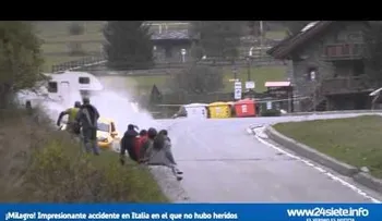 Impresionante accidente donde no hubo heridos (VIDEO)