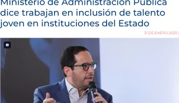 Ministerio de Administración Pública avanza en inclusión talento joven en el sector público.