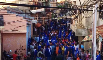 Vinicio Castillo realiza marcha en Cristo Rey