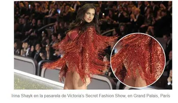 Irina Shayk desfiló en el show de Victoria s Secret con una sorpresa bajo el vestido