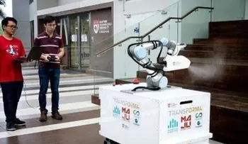 Prueban en Singapur robot desinfectante contra el coronavirus y otras buenas noticias