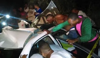 Un muerto y ocho heridos por accidente de tránsito en San Pedro de Macoris