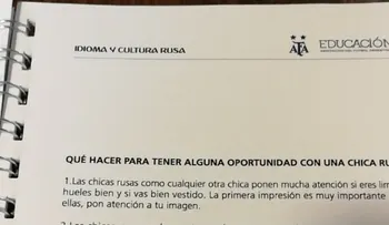 Polémica en Argentina por manual de la AFA para "tener una oportunidad con una chica rusa"