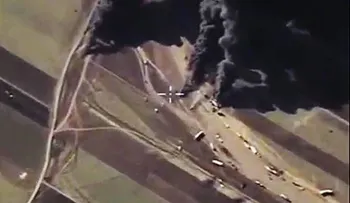 Cazas rusos bombardean camiones del EI y los terroristas graban ataque desde un dron (VIDEO)
