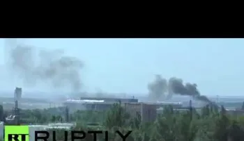 Video: Helicópteros pro-Kiev lanzan misiles al aeropuerto de Donetsk