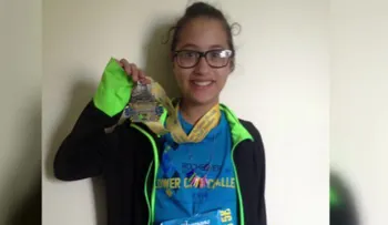 Una niña de 12 años corrió una media maratón... por error 