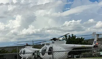 Siete helicópteros militares hacen escala en Jimaní antes de volar hacia Haití
