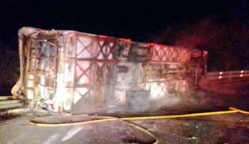 Incendio de autobús en Ecuador deja 14 personas muertas y 26 heridas