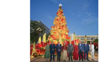 BCRD celebra su tradicional encendido del Belén y del árbol navideño