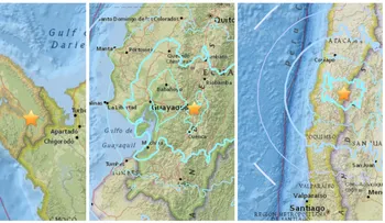 Cadena de sismos en Panamá, Ecuador y Chile en menos de una hora