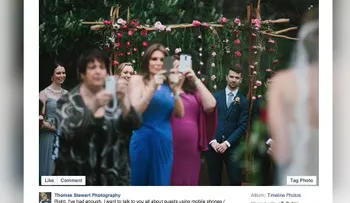 ¡Guarden sus teléfonos! Fotógrafo pide a los novios que prohiban los celulares en sus bodas