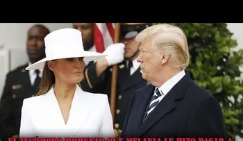 Melania le hace pasar otro momento incómodo a Donald Trump