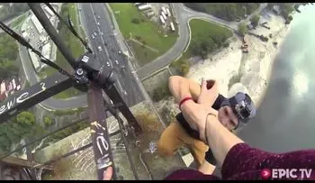 Rusos locos sin miedo a la altura (VIDEO)